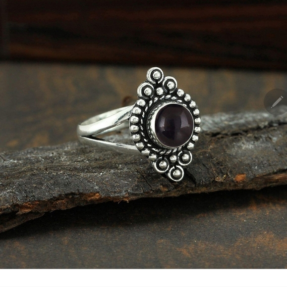 New silver plated onyx color ring.size 5-12 usually available please ask - Picture 1 of 2